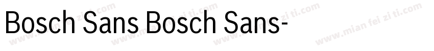 Bosch Sans Bosch Sans字体转换